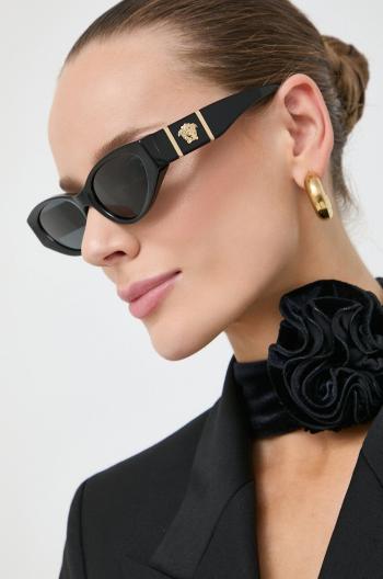 Slnečné okuliare Versace 0VE4454 dámske, šedá farba, 0VE4454