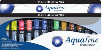 Daler Rowney Aquafine Sada akvarelových farieb 12 x 8 ml