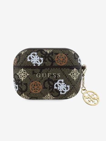 Guess PU 4G Peony Charm Pouzdro pro AirPods 3 Brown Tok Lila