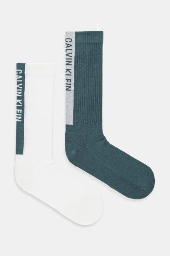 Ponožky Calvin Klein Jeans 2-pak zelená farba, 701235977
