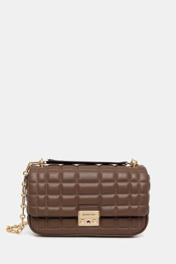 Kožená kabelka MICHAEL Michael Kors TRIBECA hnedá farba, 30R4G2RL7L