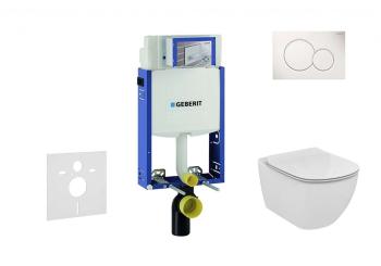 GEBERIT - Kombifix Set predstenovej inštalácie, klozetu a dosky Ideal Standard Tesi, tlačidla Sigma01, alpská biela 110.302.00.5 NF1