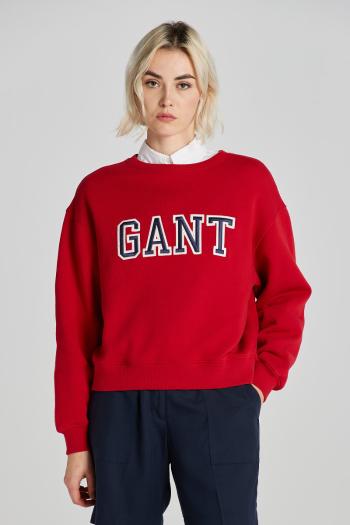 MIKINA GANT LOGO C-NECK SWEAT RUBY RED