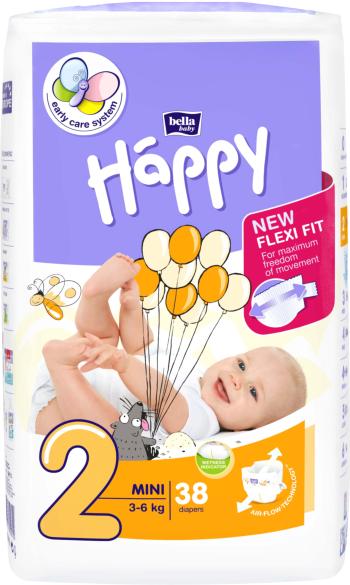 BELLA Baby Happy Mini 3-6 kg detské plienky 38 ks