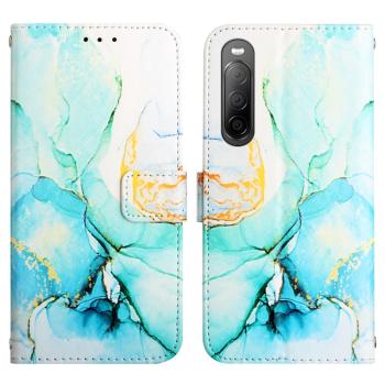 ART MARBLE Peňaženkový kryt Sony Xperia 10 IV 5G GREEN