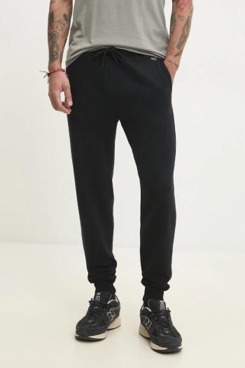 Tepláky Hollister Co. pánske, čierna farba, jednofarebné, KI334-5016