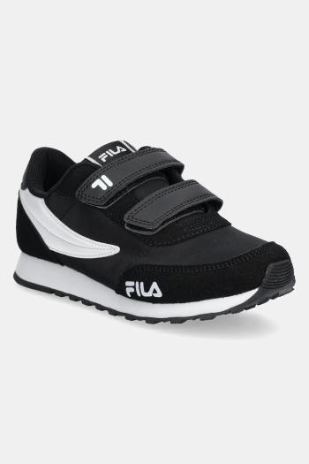 Detské tenisky Fila ORBIT REVOLUTION velcro tmavomodrá farba, FFK0225