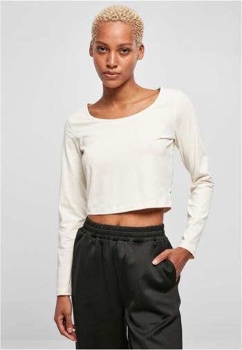 Urban Classics Ladies Organic Cropped Longsleeve whitesand - 5XL