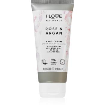 I love... Naturals Rose & Argan hydratačný krém na ruky s vôňou ruží 100 ml