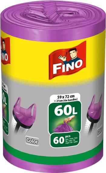 Szemeteszsák FINO Color 60 l-es füles, 60 db