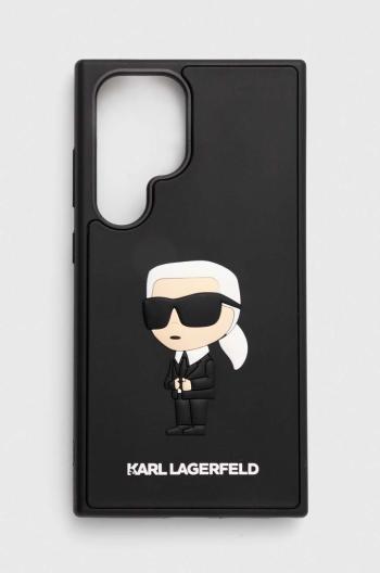 Puzdro na mobil Karl Lagerfeld S24 Ultra S928 čierna farba, KLHCS24L3DRKINK