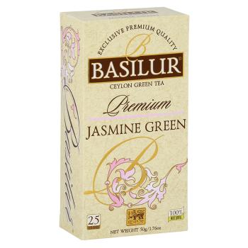 BASILUR Premium Jasmine Green zelený čaj 25 vrecúšok