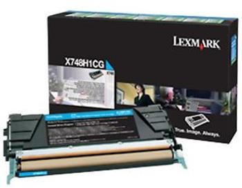 Lexmark X748H3CG azúrová (cyan) originálny toner