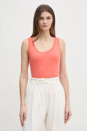 Bavlnený top United Colors of Benetton oranžová farba, 3GA2DH010
