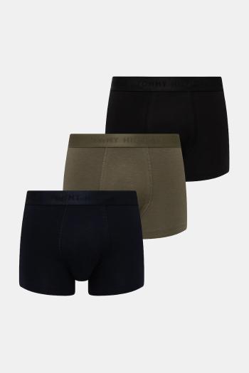 Boxerky Tommy Hilfiger 3-pak pánske, čierna farba, UM0UM02760