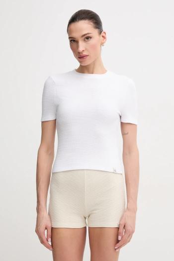 Tričko Calvin Klein Jeans dámske, biela farba, J20J225239