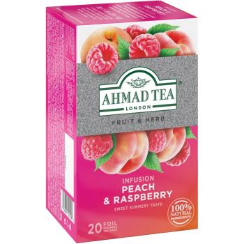 Ahmad Tea Peach & Raspberry ovocný čaj príchuť Peach & Raspberry 20x1.8 g