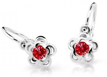Cutie Jewellery Detské náušnice z bieleho zlata C2204-10-X-2 červená