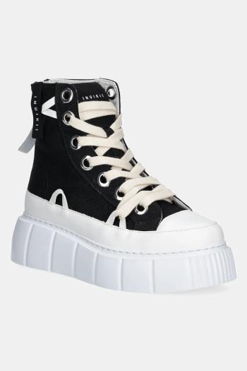 Tenisky Inuikii Matilda Canvas High dámske, čierna farba, 1001.002.0012.000 / 30103-025