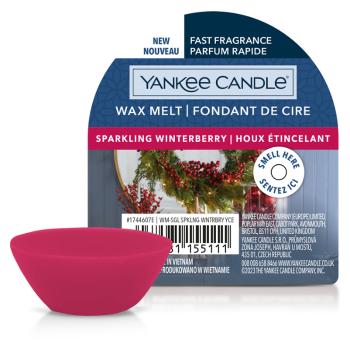 YANKEE CANDLE Vonný vosk Sparkling Winterberry 22 g