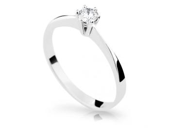 Cutie Diamonds Jemný zásnubný prsteň z bieleho zlata s diamantom DZ6900-1877-10-X-2 54 mm