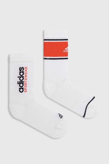 Ponožky adidas 2-pak biela farba, IW2919
