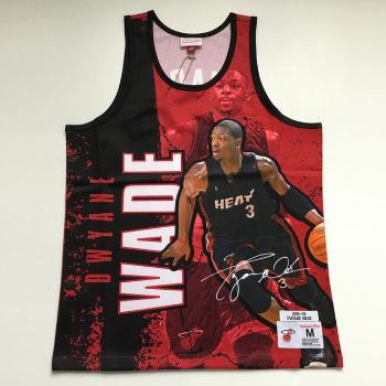Mitchell & Ness tank top Miami Heat Player Burst Mesh Tank red - XL