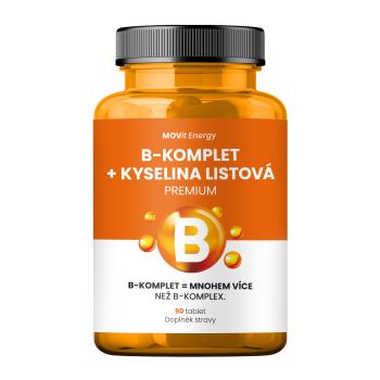 MOVIT ENERGY B-Komplet + Kyselina listová PREMIUM 90 tabliet