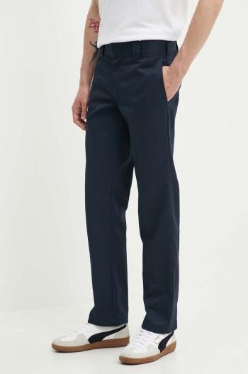 Nohavice Dickies DK0A4XK9DNX-NAVY, pánske, tmavomodrá farba, priliehavé