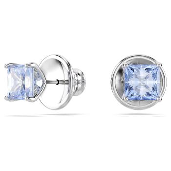 Swarovski Nadčasové náušnice s modrým kryštálom Matrix 5723561