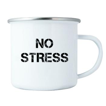 Bohemia Gifts Plechový hrnček - No stress, 350 ml