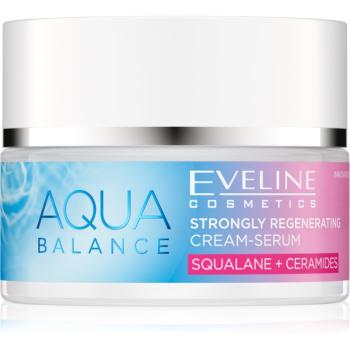 Eveline Cosmetics Aqua Balance Squalane + Ceramides intenzívny regeneračný krém s hydratačným účinkom 50 ml