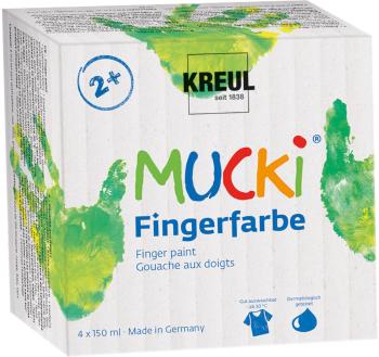 Kreul Mucki Sada prstových farieb 4 x 150 ml