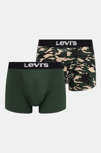 Boxerky Levi's 2-pak pánske, zelená farba, 37149-1025