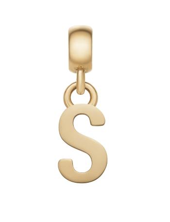 Daniel Wellington Pozlátený prívesok písmeno "S" Charms DW00400502