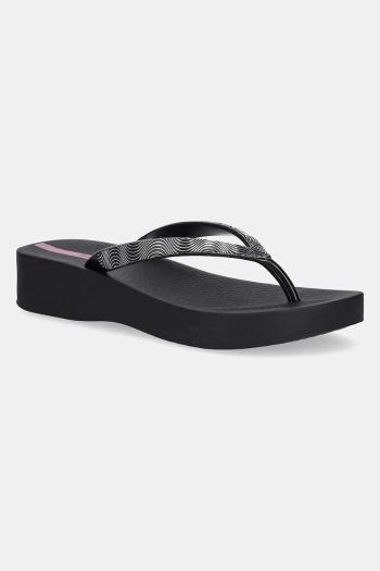 Šľapky Ipanema MESH X PLAT čierna farba, na platforme, 83612-BB801