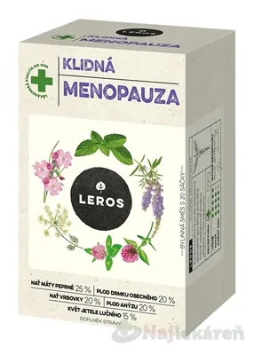 LEROS POKOJNÁ MENOPAUZA bylinný čaj, nálevové vrecká 20 x 1,3 g (26 g)