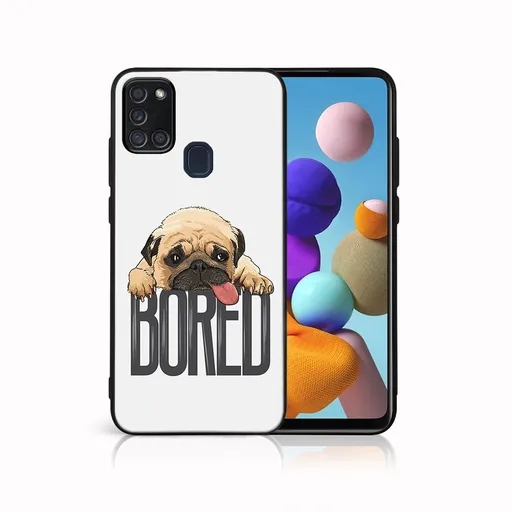 MY ART Ochranný obal pre Samsung Galaxy A21s BORED (178)