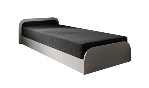 ArtElta Jednolôžková posteľ PARYS sivá | 80 x 190 cm Farba: Ľavá / Sawana 14