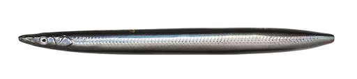 Savage gear pilker line thru sandeel black silver 11 cm - 15 g