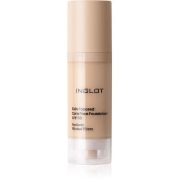 Inglot Skin Focused Care Face Foundation SPF 50 krycí make-up SPF 50 odtieň 302 Ivory Beige 30 ml