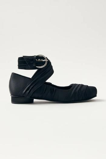Baleríny Alohas Volant čierna farba, S100750-01