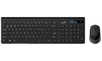 GENIUS set klávesnica+myš SlimStar 8230, Bezdrôtový set Bluetooth + 2, 4GHz, USB, CZ+SK layout, čierna