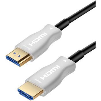 PremiumCord HDMI, optický fiber High Speed with Ether. 4K@60Hz kábel 25m, M/M, zlatené konektory (kphdm2x25)