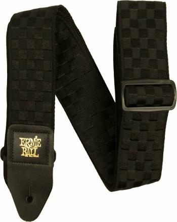 Ernie Ball Classic Jacquard Gitarový pás Black Checkers