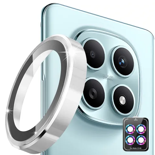 ENKAY ALU Sklo pre fotoaparát Xiaomi Redmi Note 15 SILVER