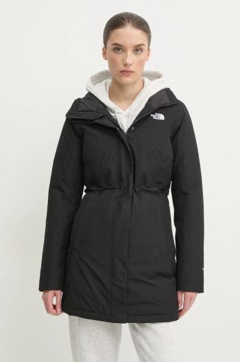 Páperová bunda The North Face Brooklyn dámska, čierna farba, zimná, NF0A4M8X4H01