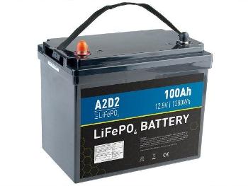 Avacom A2D2 batéria LiFePO4 12,8V 100Ah M8 (Size of 75Ah)