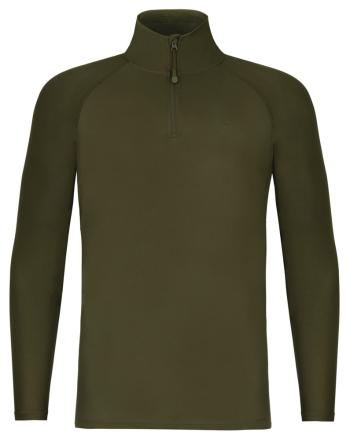 Korda tričko kool upf zip jersey dark olive - s
