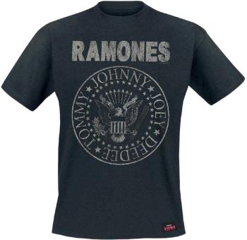 Ramones Tričko Seal Hey Ho Unisex Black S